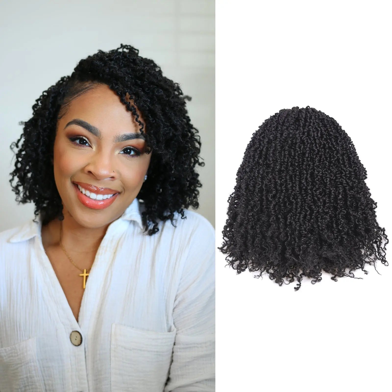 1 Pack YT | Toyotress® Yanky Twist Pre Looped Mini Passion Twist Short Passion Twist Crochet Braids Synthetic Hair Extensions Toyotress